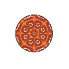 Dark Red Abstract Hat Clip Ball Marker by linceazul