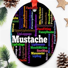 Mustache Ornament (oval) by Mariart