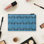Bicycles Pattern Cosmetic Bag (Small)  Back