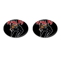 Kung Fu  Cufflinks (oval) by Valentinaart