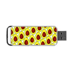 Avocados Seeds Yellow Brown Greeen Portable Usb Flash (one Side) by Mariart