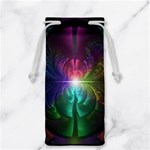 Anodized Rainbow Eyes And Metallic Fractal Flares Jewelry Bag Front