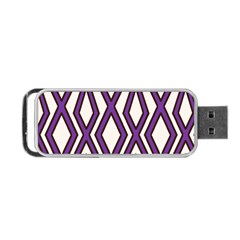 Diamond Key Stripe Purple Chevron Portable Usb Flash (one Side) by Mariart