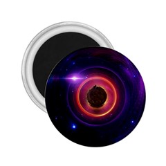 The Little Astronaut On A Tiny Fractal Planet 2 25  Magnets by jayaprime