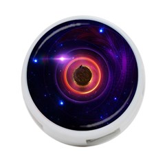 The Little Astronaut On A Tiny Fractal Planet 4-port Usb Hub (two Sides)  by jayaprime