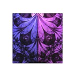 Beautiful Lilac Fractal Feathers of the Starling Satin Bandana Scarf Front