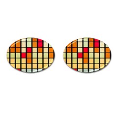 Mozaico Colors Glass Church Color Cufflinks (oval) by BangZart