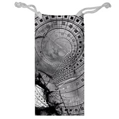 Fragmented Fractal Memories And Gunpowder Glass Jewelry Bag by jayaprime