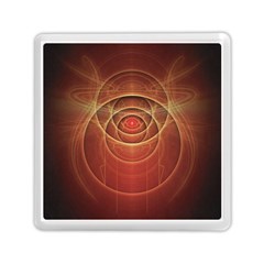 The Rusty Red Fractal Scarab Of Fiery Old Man Ra Memory Card Reader (square)  by jayaprime
