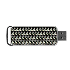 Colorful Pop Art Monkey Pattern Portable Usb Flash (one Side) by paulaoliveiradesign