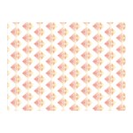 Geometric Losangle Pattern Rosy Double Sided Flano Blanket (Mini)  35 x27  Blanket Back