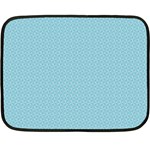 Blue Pattern Double Sided Fleece Blanket (Mini)  35 x27  Blanket Front