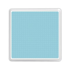 Blue Pattern Memory Card Reader (square)  by paulaoliveiradesign