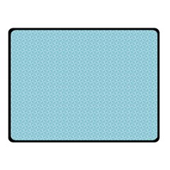 Blue Pattern Double Sided Fleece Blanket (small)  by paulaoliveiradesign
