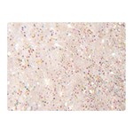 white sparkle glitter pattern Double Sided Flano Blanket (Mini)  35 x27  Blanket Front