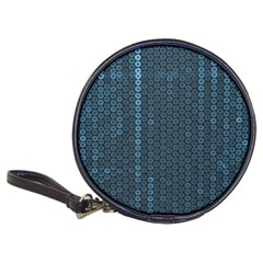 Blue Sparkly Sequin Texture Classic 20-cd Wallets by paulaoliveiradesign