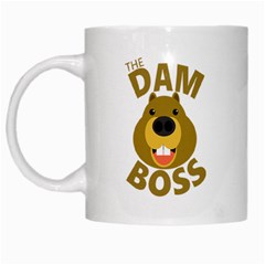 The Dam Boss White Coffee Mug by derpfudge