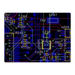 Technology Circuit Board Layout Double Sided Flano Blanket (mini)  by BangZart