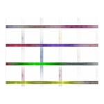 Blurred Lines Double Sided Flano Blanket (Mini)  35 x27  Blanket Back