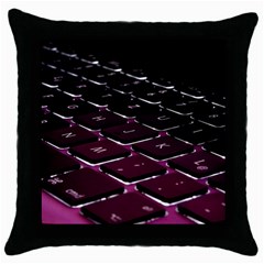 Computer Keyboard Throw Pillow Case (black) by BangZart