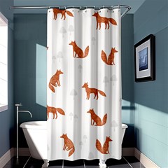 Fox Animal Wild Pattern Shower Curtain 36  X 72  (stall)  by BangZart