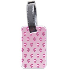 Alien Pattern Pink Luggage Tags (two Sides) by BangZart