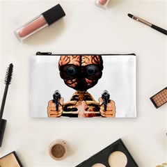 Do What Your Brain Says Cosmetic Bag (small)  by Valentinaart