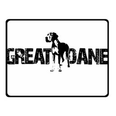Great Dane Fleece Blanket (small) by Valentinaart