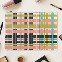 Plaid Pattern Cosmetic Bag (xl) by linceazul