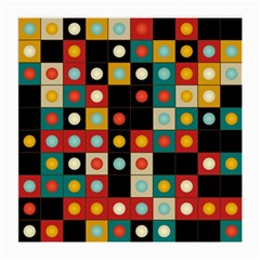 Colors On Black Medium Glasses Cloth (2-side) by linceazul
