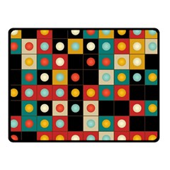 Colors On Black Double Sided Fleece Blanket (small)  by linceazul