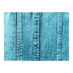 Denim Jeans Fabric Texture Double Sided Flano Blanket (Mini)  35 x27  Blanket Back