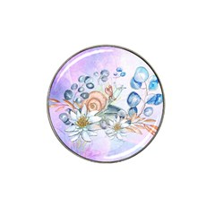 Snail And Waterlily, Watercolor Hat Clip Ball Marker (4 Pack) by FantasyWorld7