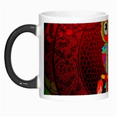 Cute Owl, Mandala Design Morph Mugs by FantasyWorld7
