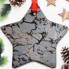 Slate Marble Texture Ornament (star) by Nexatart