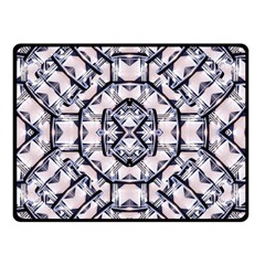 Futuristic Geo Print Double Sided Fleece Blanket (small)  by dflcprints