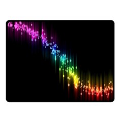 Illustration Light Space Rainbow Fleece Blanket (small) by Mariart