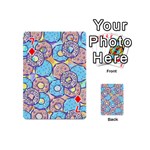Donuts pattern Playing Cards 54 (Mini)  Front - Diamond7