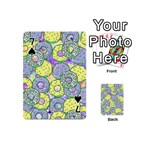 Donuts pattern Playing Cards 54 (Mini)  Front - Spade7