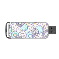 Donuts Pattern Portable Usb Flash (one Side) by ValentinaDesign