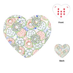 Donuts Pattern Playing Cards (heart)  by ValentinaDesign