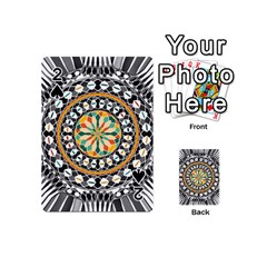 High Contrast Mandala Playing Cards 54 (mini)  by linceazul