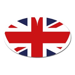 Uk Flag United Kingdom Oval Magnet by Nexatart