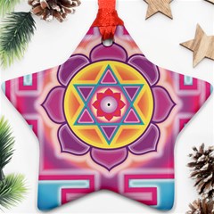 Kali Yantra Inverted Rainbow Star Ornament (two Sides) by Mariart