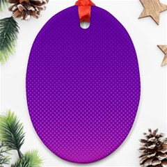 Halftone Background Pattern Purple Ornament (oval) by Nexatart