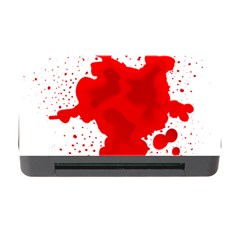 Red Blood Transparent Memory Card Reader With Cf by Mariart