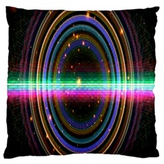 Spectrum Space Line Rainbow Hole Standard Flano Cushion Case (one Side) by Mariart