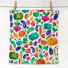 Pattern Autumn White Face Towel by kostolom3000shop