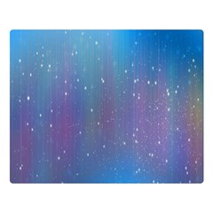 Rain Star Planet Galaxy Blue Sky Purple Blue Double Sided Flano Blanket (large)  by Mariart