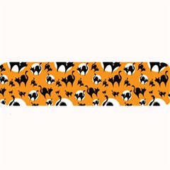 Pattern Halloween Black Cat Hissing Large Bar Mats by iCreate